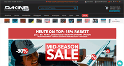 Desktop Screenshot of dakine-shop.de